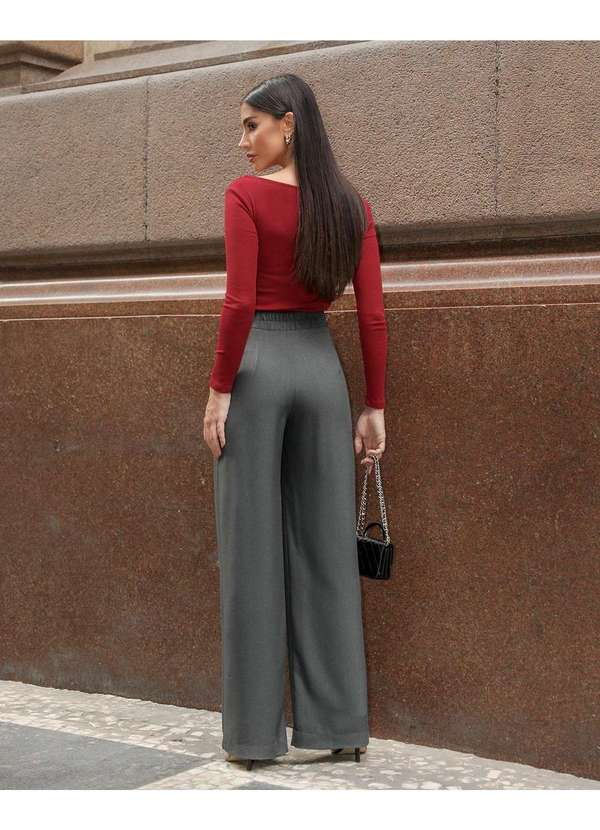 Dot Clothing - Calca Dot Clothing Pantalona Cinza 2