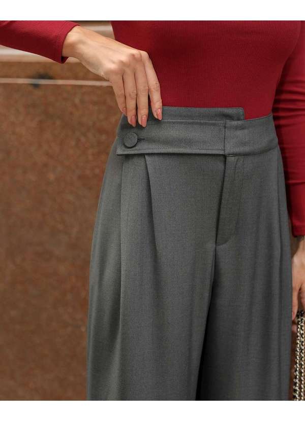 Dot Clothing - Calca Dot Clothing Pantalona Cinza 6