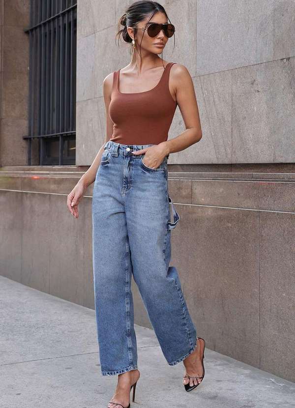 Dot Clothing - Calca Jeans Dot Clothing Ballon Azul