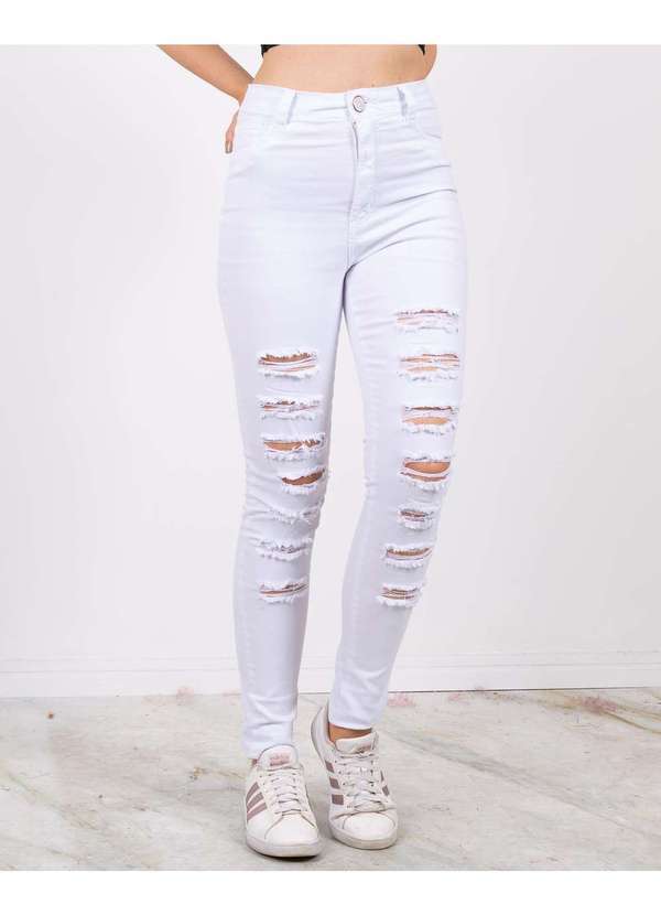 Lady Rock - Calca Lady Rock Hot Pants Branco Branco