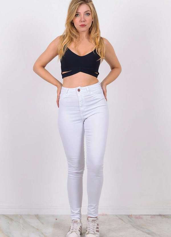 Lady Rock - Calca Lady Rock Hot Pants Branco