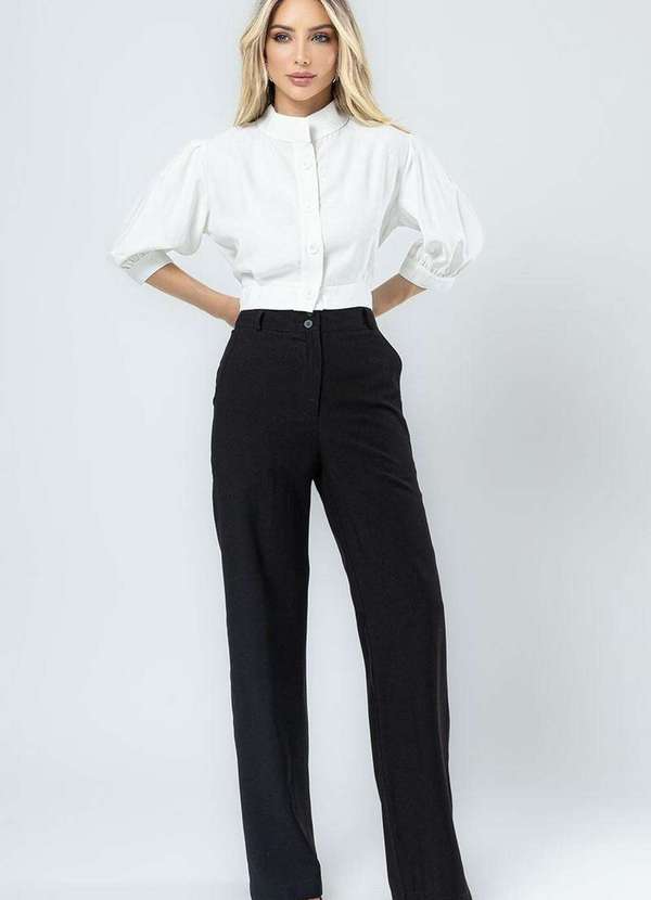 Miss Misses - Calca Miss Misses Alice Alfaiataria Preto