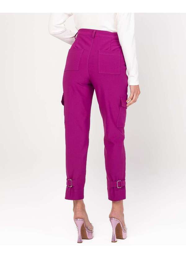 Miss Misses - Calca Miss Misses com Bolsos nas Laterais Roxo 2