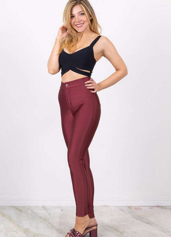 Miss Misses - Calca Miss Misses Legging com Bolso Vermelho 5