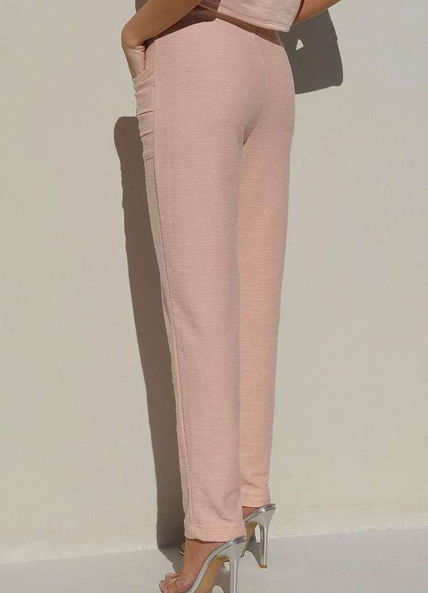 Miss Misses - Calca Miss Misses Moletinho com Bolso Rose Rosa 5