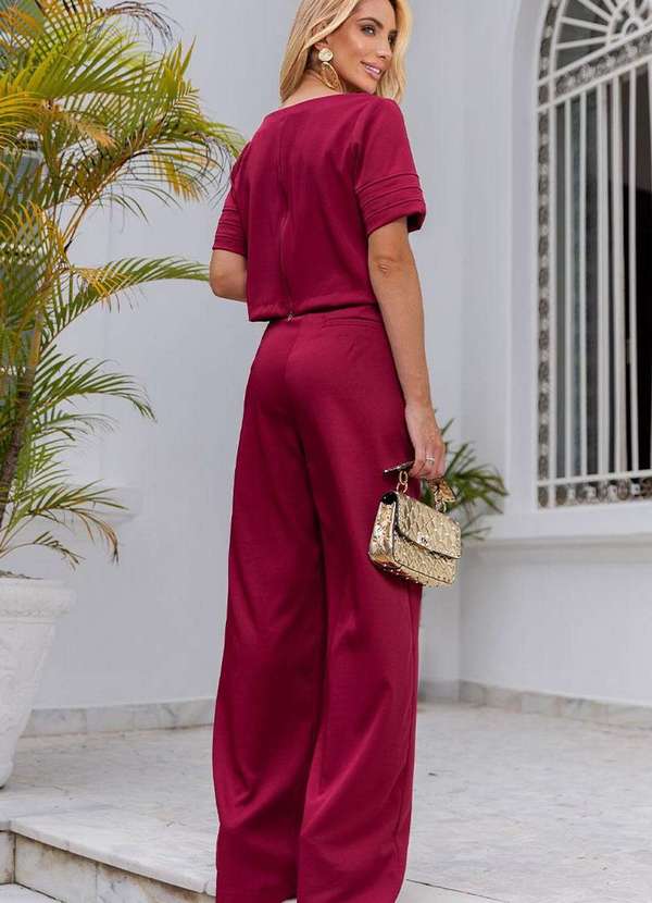 Miss Misses - Calca Viviane Alfaiataria com Botao Vermelho 2