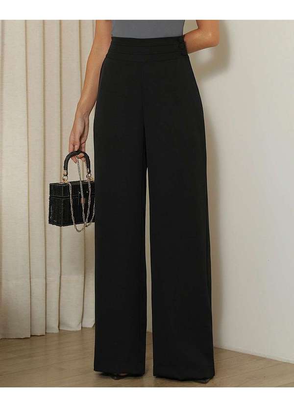 Miss Misses - Calca Viviane Alfaiataria com Botao Preto 3