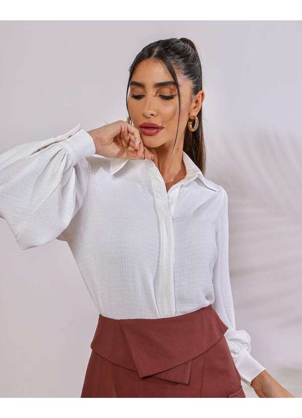 Dot Clothing - Camisa Dot Clothing Balone Offwhite Branco