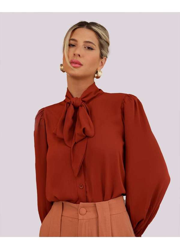 Dot Clothing - Camisa Dot Clothing Laco Marrom Marrom