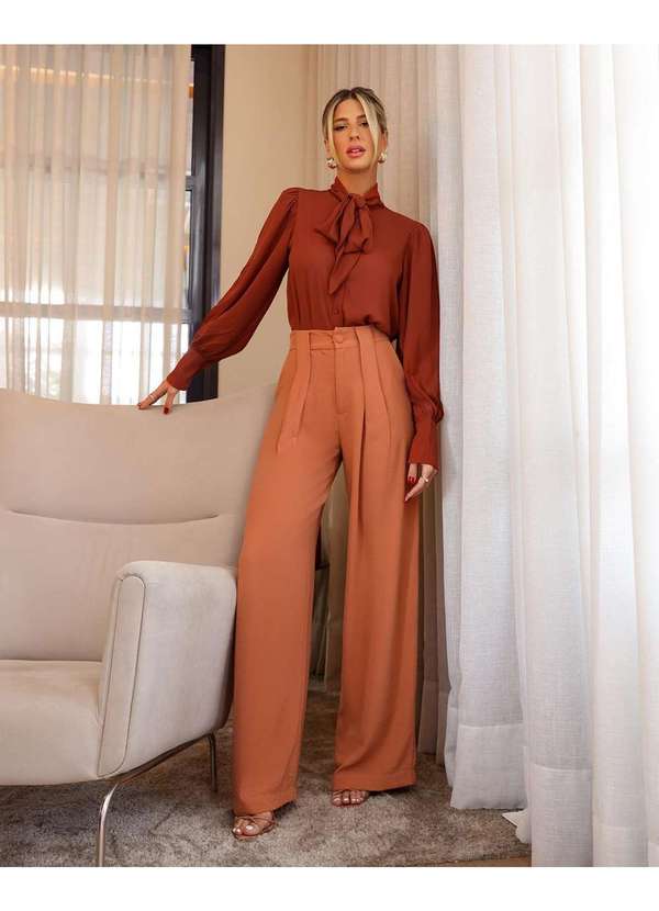 Dot Clothing - Camisa Dot Clothing Laco Marrom Marrom 6