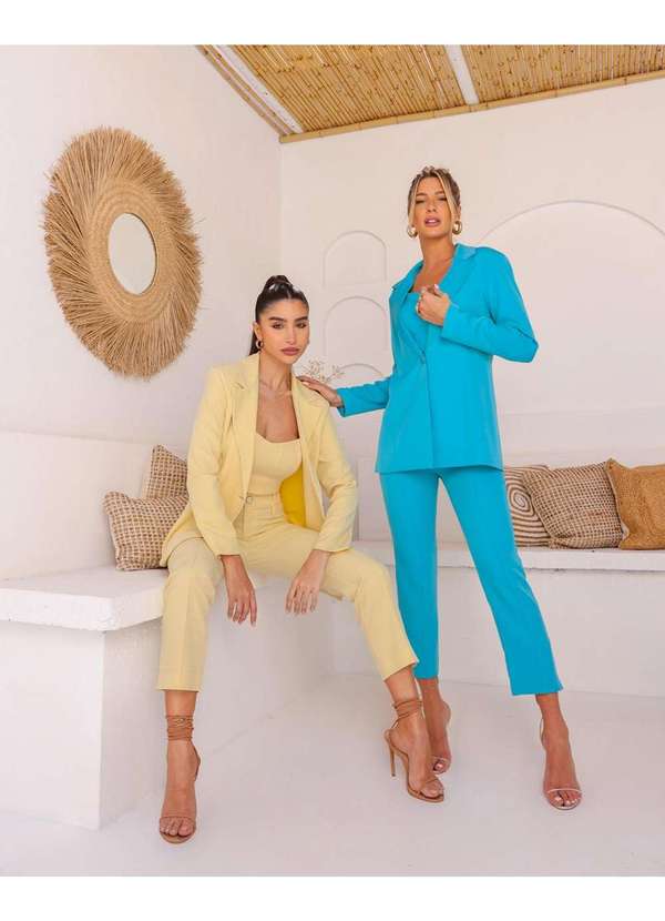 Dot Clothing - Blazer Dot Clothing Alfaiataria Azul Azul 8