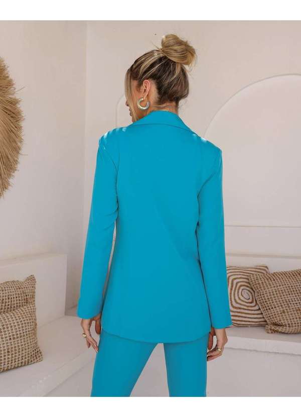 Dot Clothing - Blazer Dot Clothing Alfaiataria Azul Azul 9