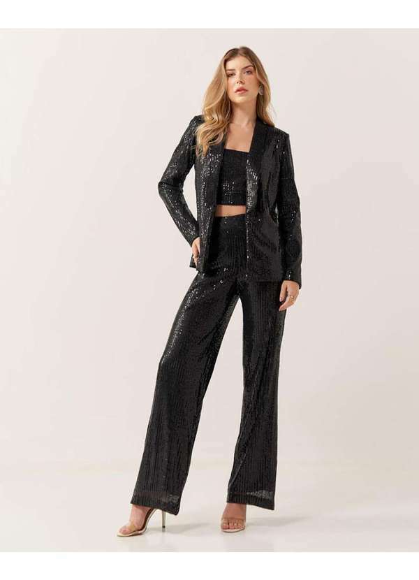 Innocence - Blazer Innocence Smoking Paete Preto Preto 3