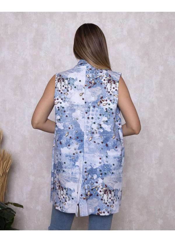 Miss Misses - Colete Miss Misses Gola Smoking Estampado Estampado 2