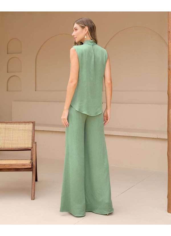 Dot Clothing - Conjunto Dot Clothing Calca Pantalona Verde Verde 2