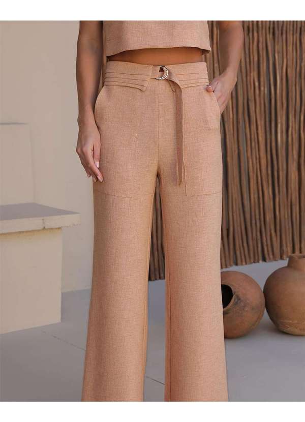 Dot Clothing - Conjunto Dot Clothing Regata e Calca Camel Bege 3