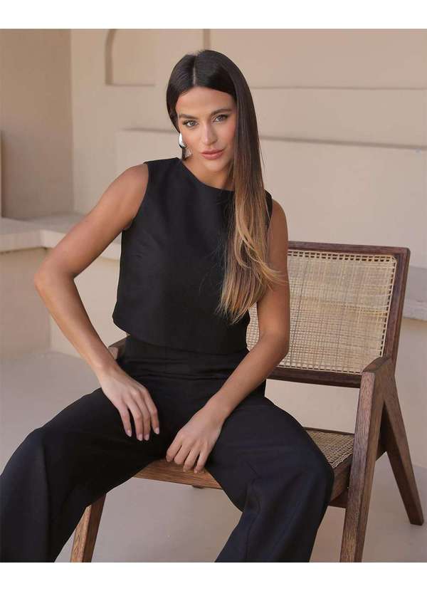 Dot Clothing - Conjunto Dot Clothing Regata e Calca Preto Preto 3