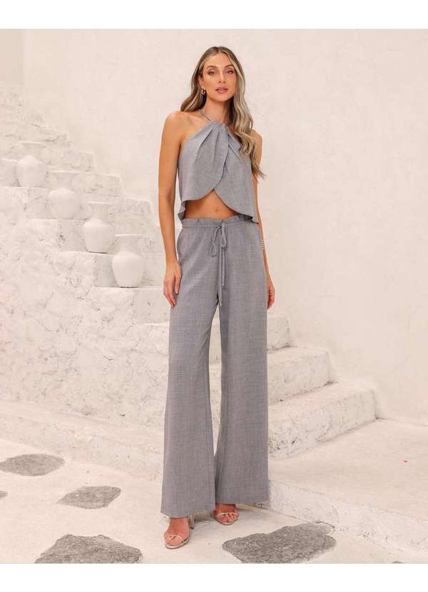 Dot Clothing - Conjunto Dot Clothing Transpassdo Cinza Cinza 1