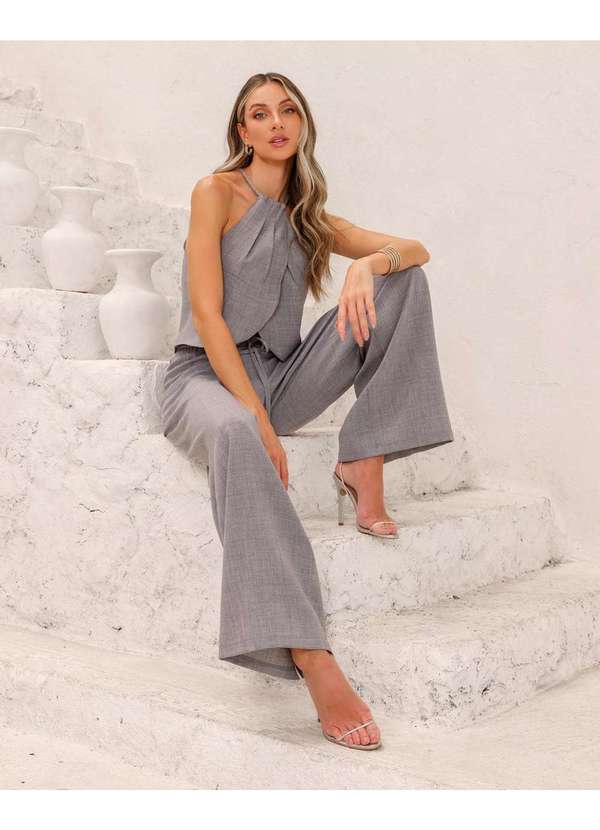 Dot Clothing - Conjunto Dot Clothing Transpassdo Cinza Cinza 5