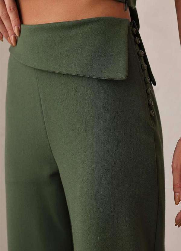 Dot Clothing - Conjunto Dot Clothing Alfaiataria Det Botao Verde 6