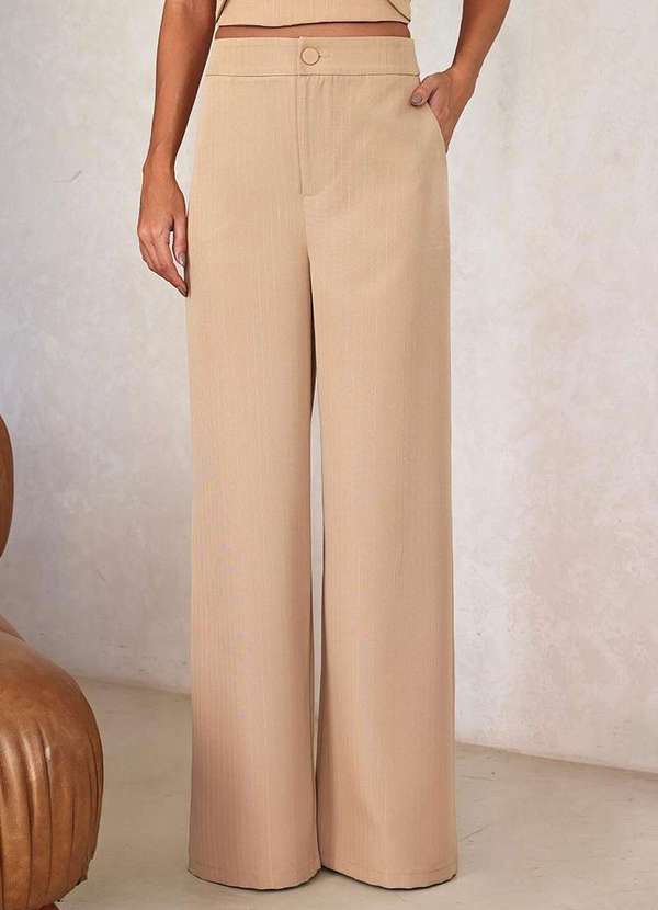 Dot Clothing - Conjunto Dot Clothing Alfaiataria Risca de Giz Bege 5