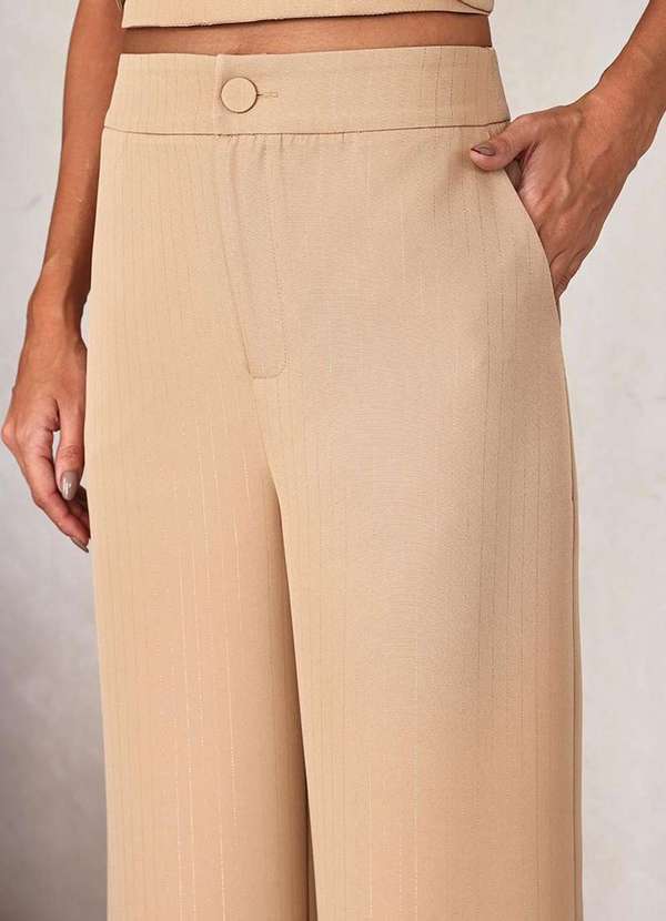 Dot Clothing - Conjunto Dot Clothing Alfaiataria Risca de Giz Bege 7