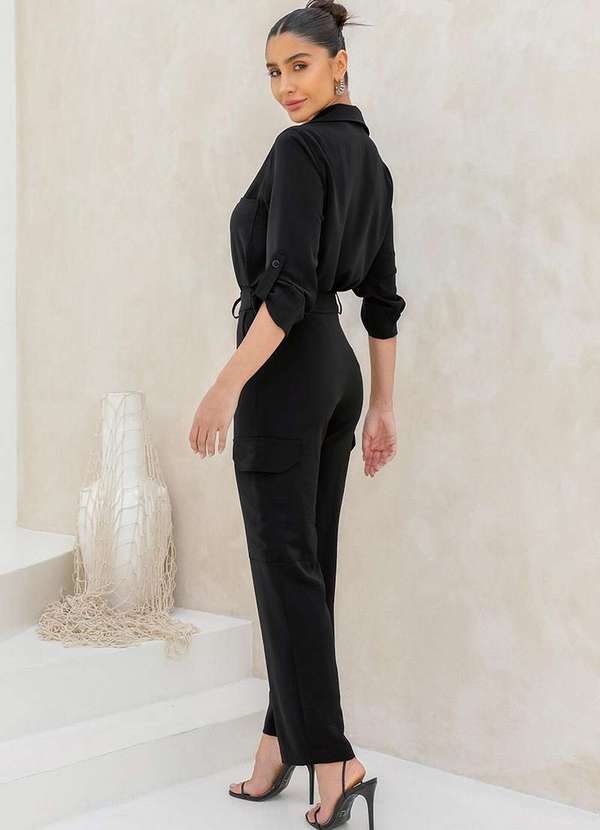 Dot Clothing - Conjunto Dot Clothing Aline Alfaiataria Preto Preto 2