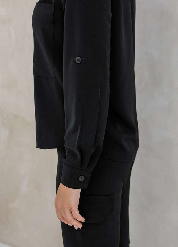 Dot Clothing - Conjunto Dot Clothing Aline Alfaiataria Preto Preto 4