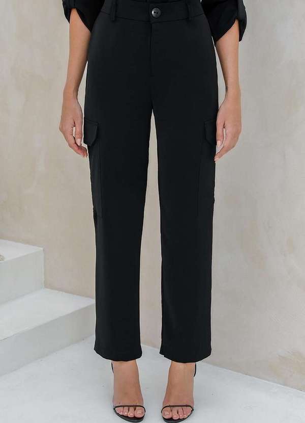 Dot Clothing - Conjunto Dot Clothing Aline Alfaiataria Preto Preto 5