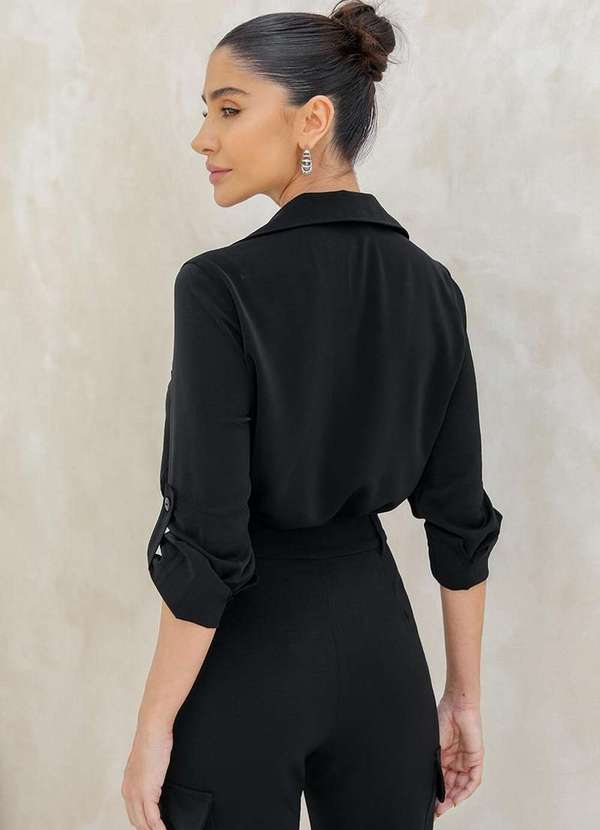 Dot Clothing - Conjunto Dot Clothing Aline Alfaiataria Preto Preto 9