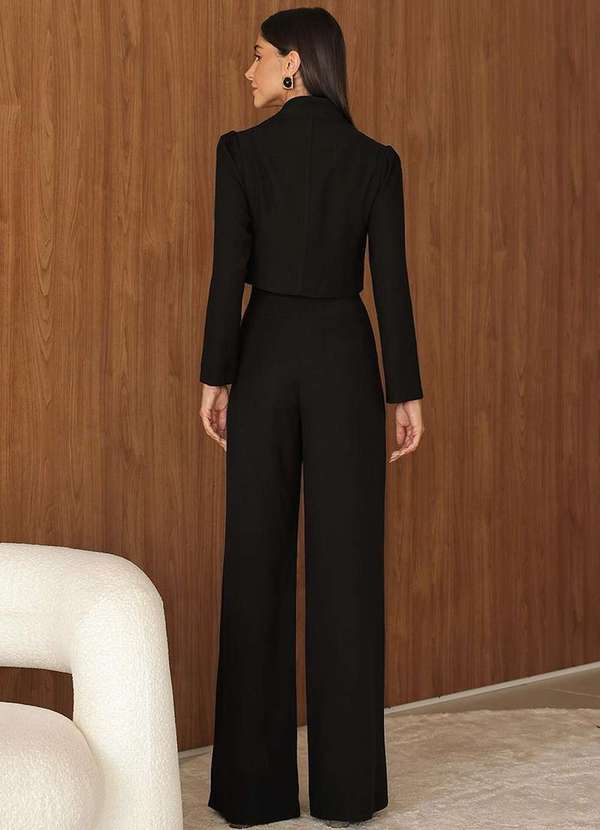 Dot Clothing - Conjunto Dot Clothing Calca e Casaqueto Preto