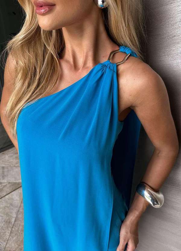 Dot Clothing - Conjunto Dot Clothing Diana Blusa e Shorts Azul 3