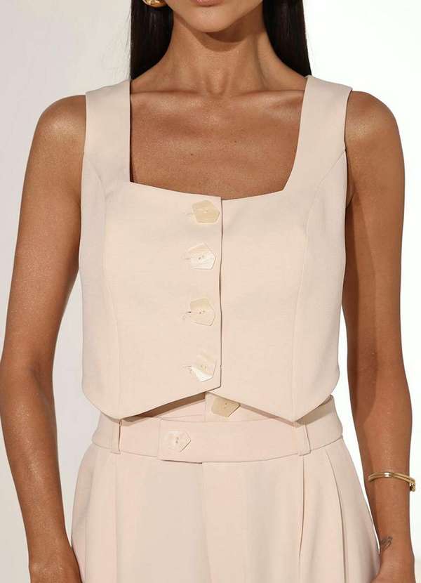 Dot Clothing - Conjunto Dot Clothing Emily Alfaiataria Amarelo 3