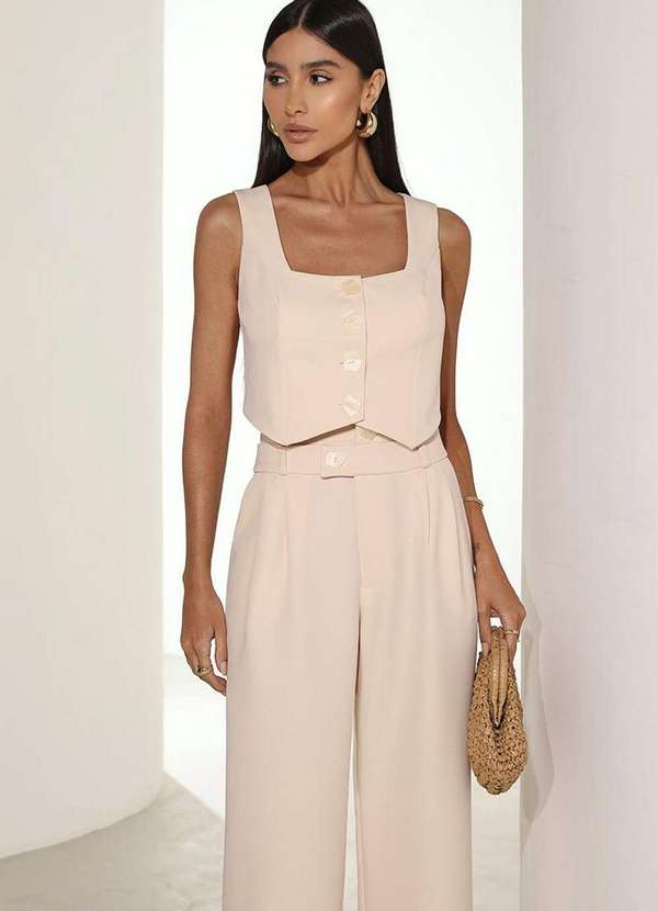 Dot Clothing - Conjunto Dot Clothing Emily Alfaiataria Amarelo 6