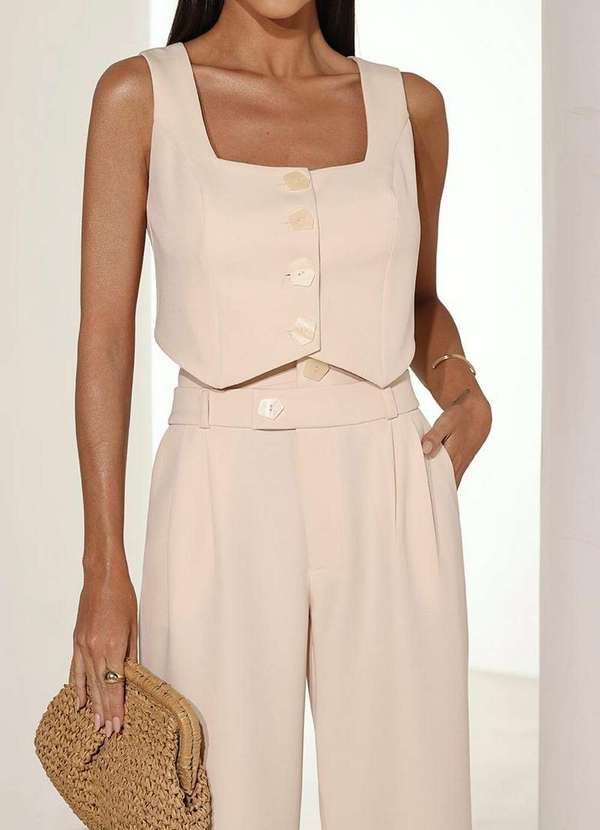 Dot Clothing - Conjunto Dot Clothing Emily Alfaiataria Amarelo 8