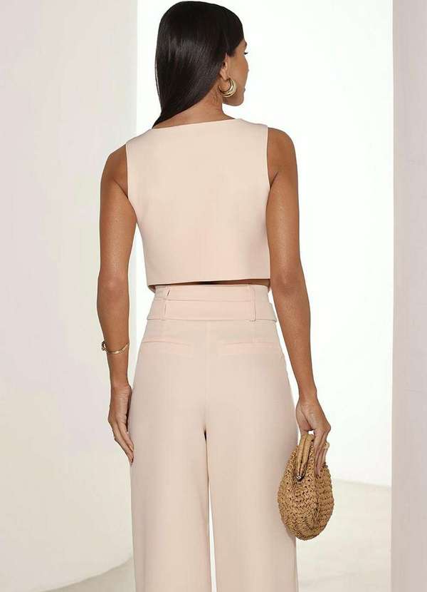 Dot Clothing - Conjunto Dot Clothing Emily Alfaiataria Amarelo 9