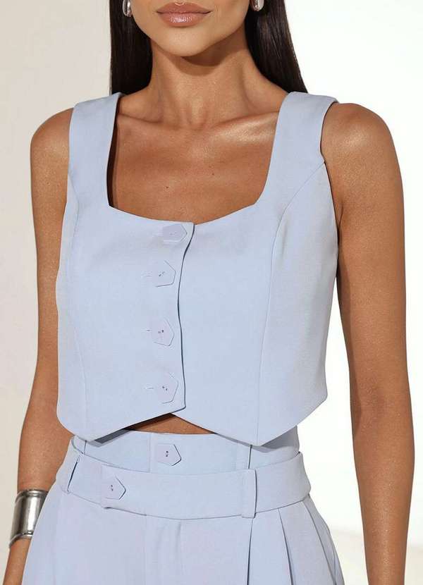 Dot Clothing - Conjunto Dot Clothing Emily Alfaiataria Azul 3