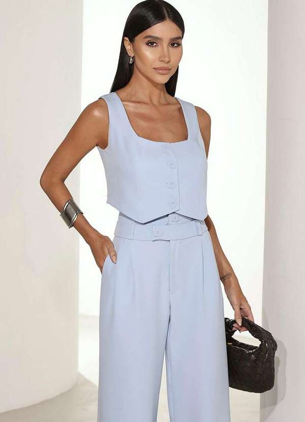 Dot Clothing - Conjunto Dot Clothing Emily Alfaiataria Azul 6