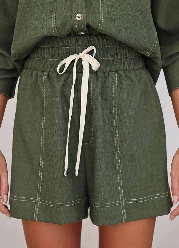 Dot Clothing - Conjunto Dot Clothing Tiana Shorts e Camisa Verde 5