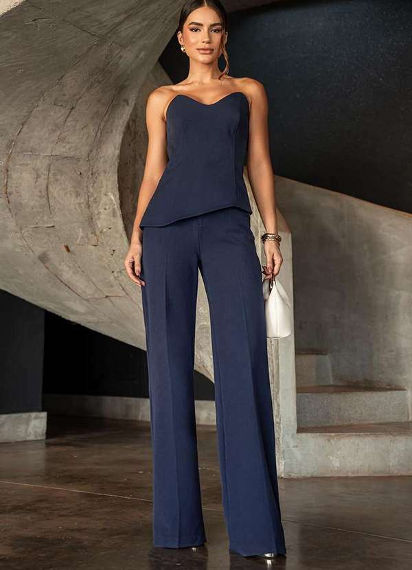 Dot Clothing - Conjunto Dot Clothing Vince Tqc Azul