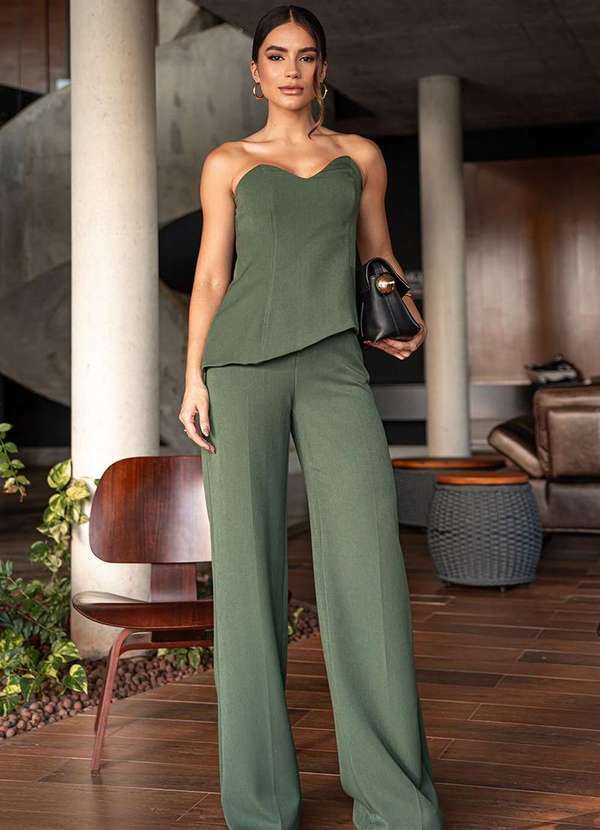 Dot Clothing - Conjunto Dot Clothing Vince Tqc Verde