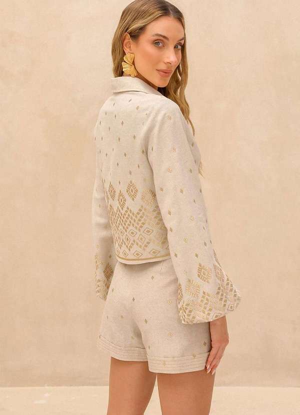 Dot Clothing - Trijunto Dot Clothing Milena Bordado Natural Bege 2