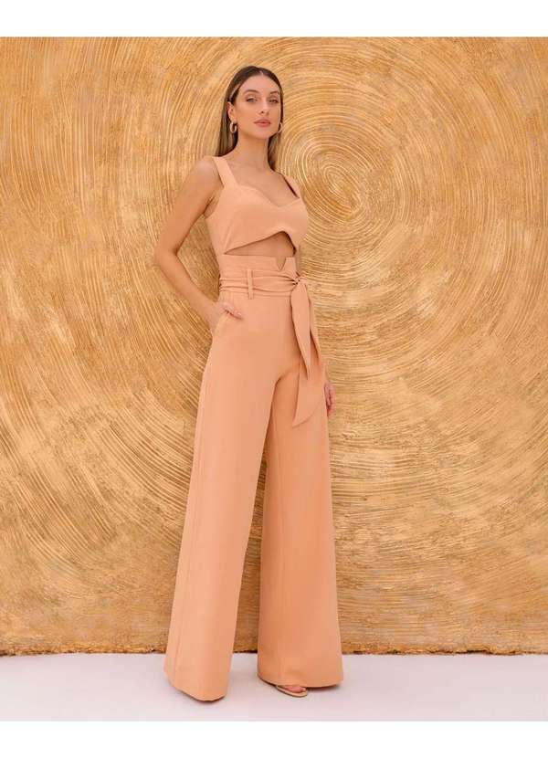 Dot Clothing - Macacao Dot Clothing Alfaiataria Bege Bege