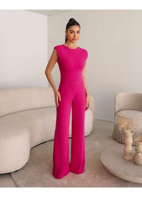 Dot Clothing - Macacao Dot Clothing Camadas Pink Rosa