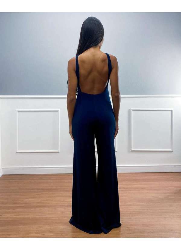 Limone - Macacao Limone Pantalona Lurex Azul Azul 2