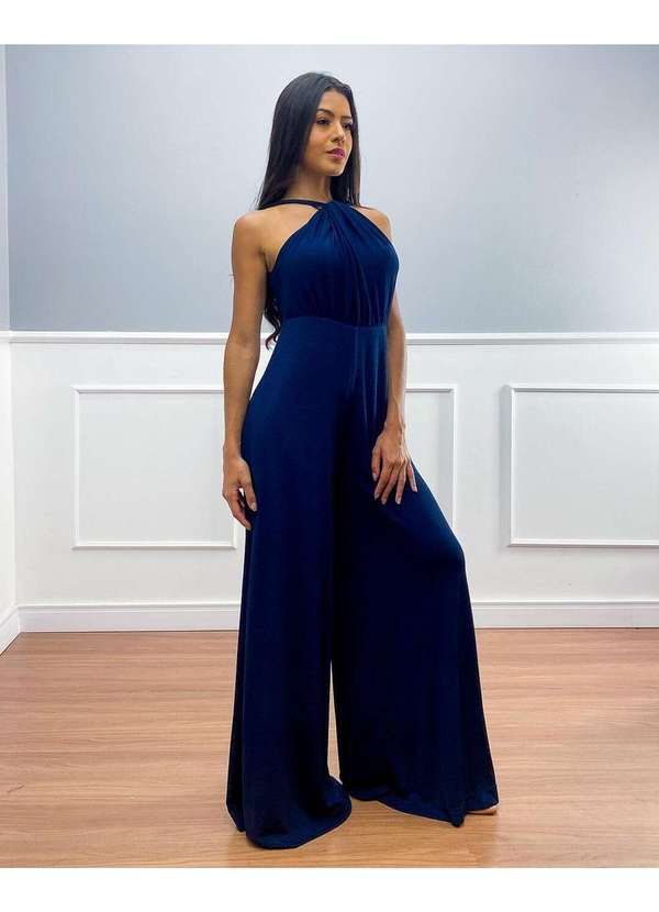 Limone - Macacao Limone Pantalona Lurex Azul Azul 3