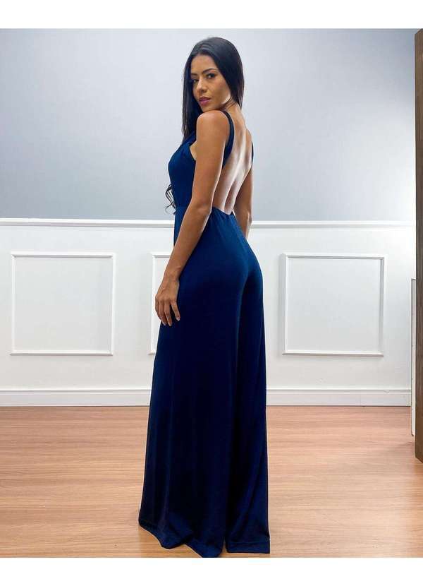 Limone - Macacao Limone Pantalona Lurex Azul Azul 5