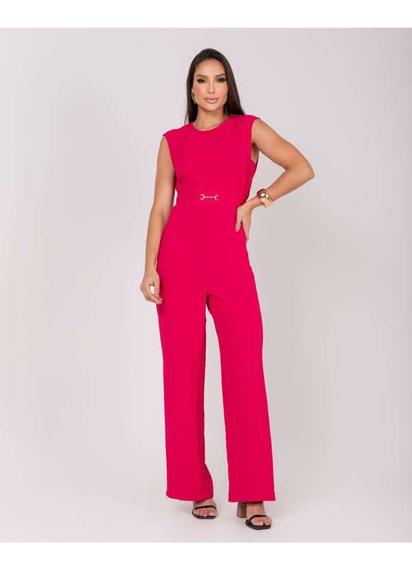 Miss Misses - Macacao Miss Misses Fivela com Ziper Pink Rosa