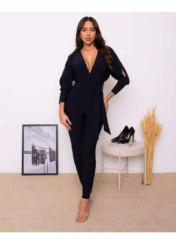 Miss Misses - Macacao Miss Misses Manga Morcego Preto Preto