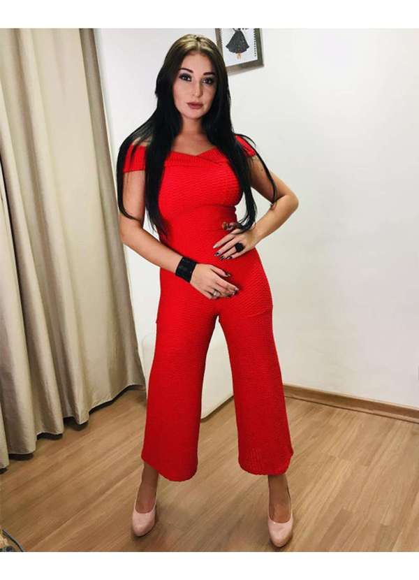 Miss Misses - Macacao Miss Misses Ombro a Ombro Vermelho Vermelho